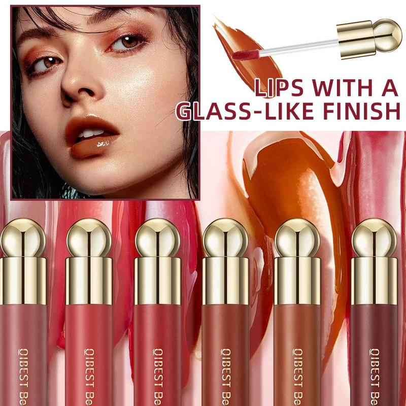 Mirror Liquid Lipstick, Long-wearing Moisturizing Watery Lip Gloss, Tinted Liquid Lip Balm Hydrating Glossy Lip Glaze Stick, Lip Maximizer Plumping Lip Oil