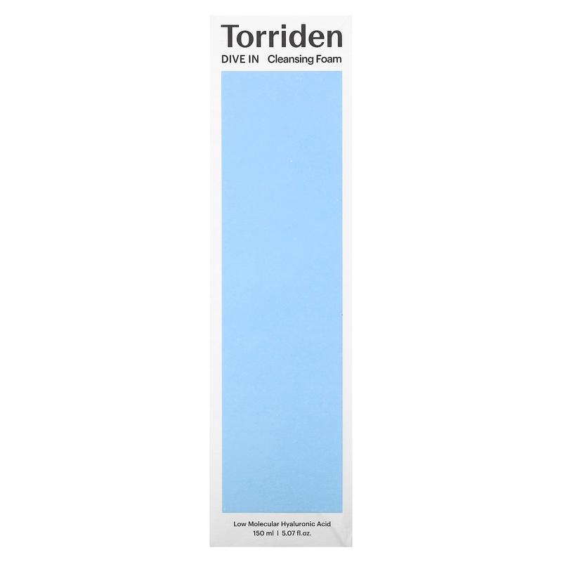 Torriden Dive In,  Low Molecular Hyaluronic Acid Cleaning Foam, 5.07 fl oz (150 ml)