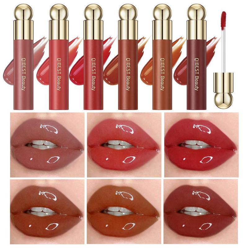 Mirror Liquid Lipstick, Long-wearing Moisturizing Watery Lip Gloss, Tinted Liquid Lip Balm Hydrating Glossy Lip Glaze Stick, Lip Maximizer Plumping Lip Oil