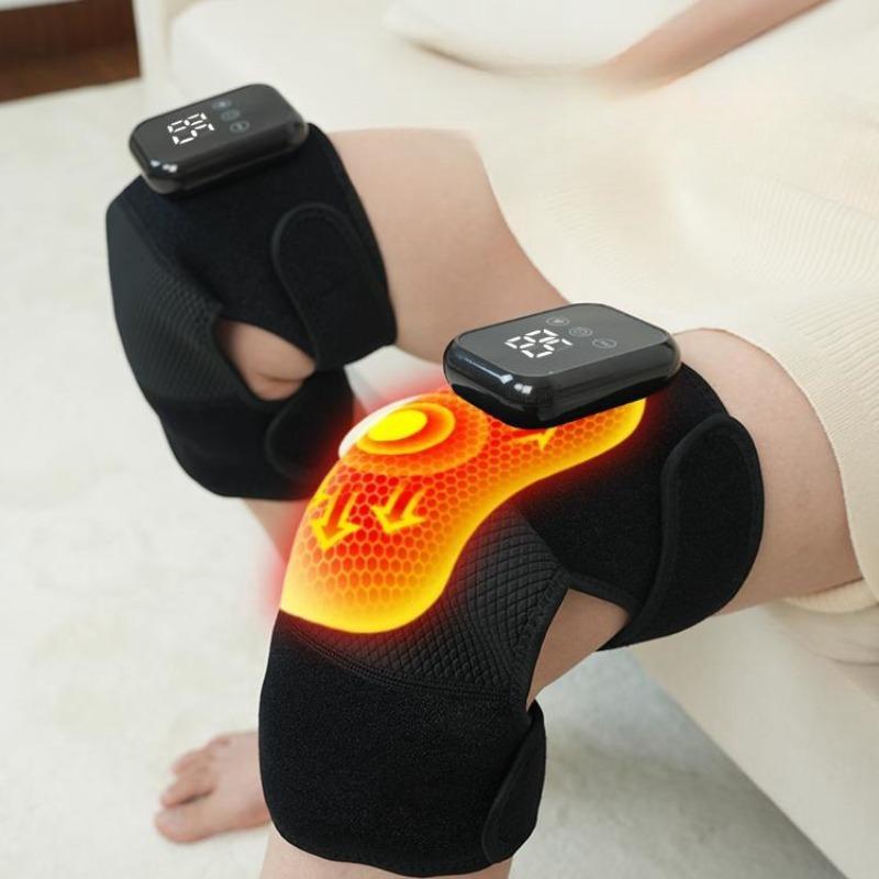 Heated Vibration Knee Massager, 3 Adjustable Gears Body Massage Tool for Knee Elbow Shoulder, Personal Care Appliance for Gifts, Christmas Gift