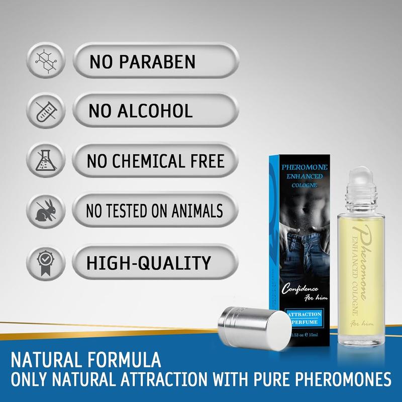 Pheromone Cologne for Men to Attract Women - Scent Cupid Cologne for Men - Enhanced Confidence & Attraction Pheromone Infused Perfume for Men - Cupids Pheromone Cologne for Men - 15 ml Christmas Gift