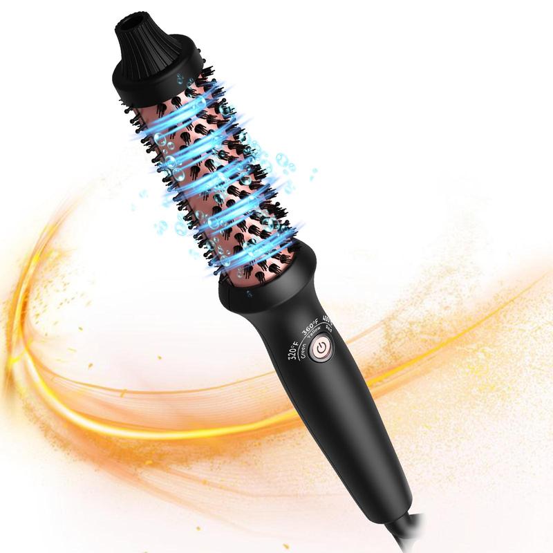 32mm Hair Curler, Electric Heated Hair Brush, Hair Styling Tool for Women & Girls, 3 Heat Setting, Professional Hair Styling Tool for Home & Salon Use