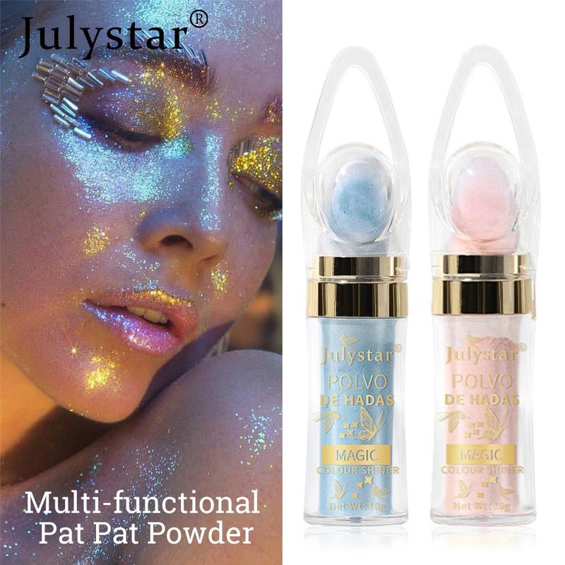 Highlighter Powder, Long Lasting Shimmering Highlighter Powder, Facial Brightening Cosmetics, Nose Contouring Highlighter Powder