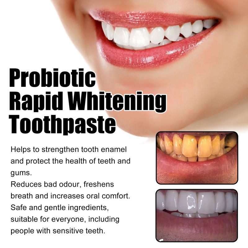 Probiotic Rapid Whitening Toothpaste;Whitening Toothpaste;Probiotic Whitening Toothpaste tooth stain niacinamide toothpaste