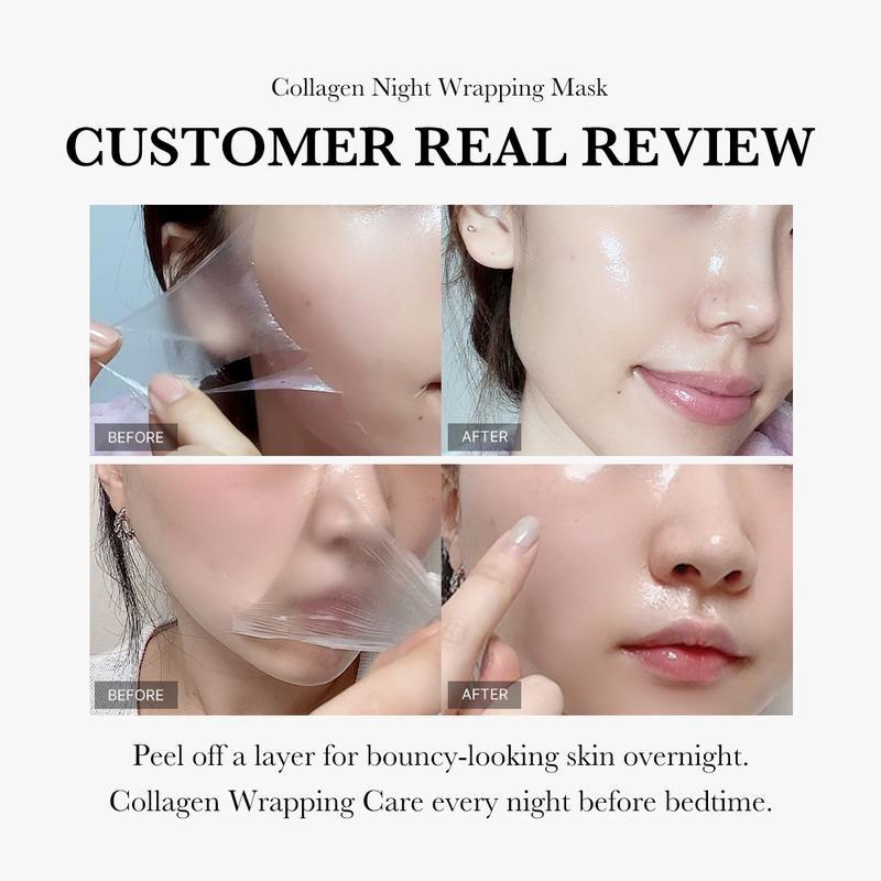 Collagen Exfoliating Mask, Beauty, Collagen Night, Women's Essentials, Moisturizing, Skin Care, Skin Restoration，Hydrate