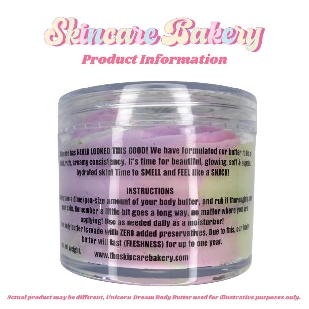 The Skincare Bakery Body Butter: Cashmere & Vanilla Scent (shimma infused) Body Care