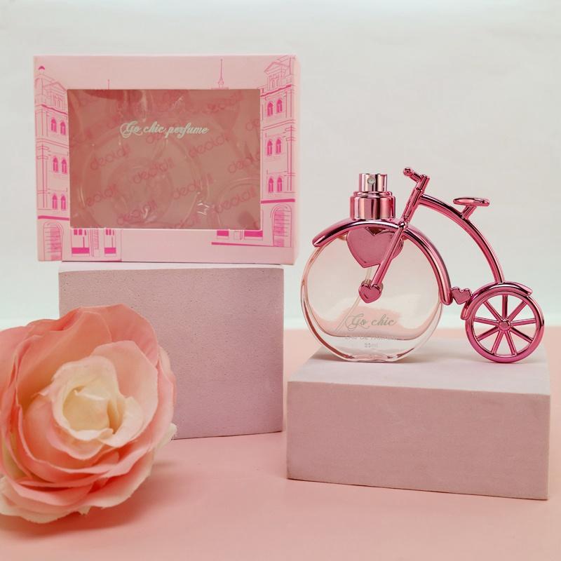 25ML Creative Bike Design Perfume, Oriental Flower Tone Women's Perfume, Elegant Fragrance for Daily, Travel and Holiday Gifts