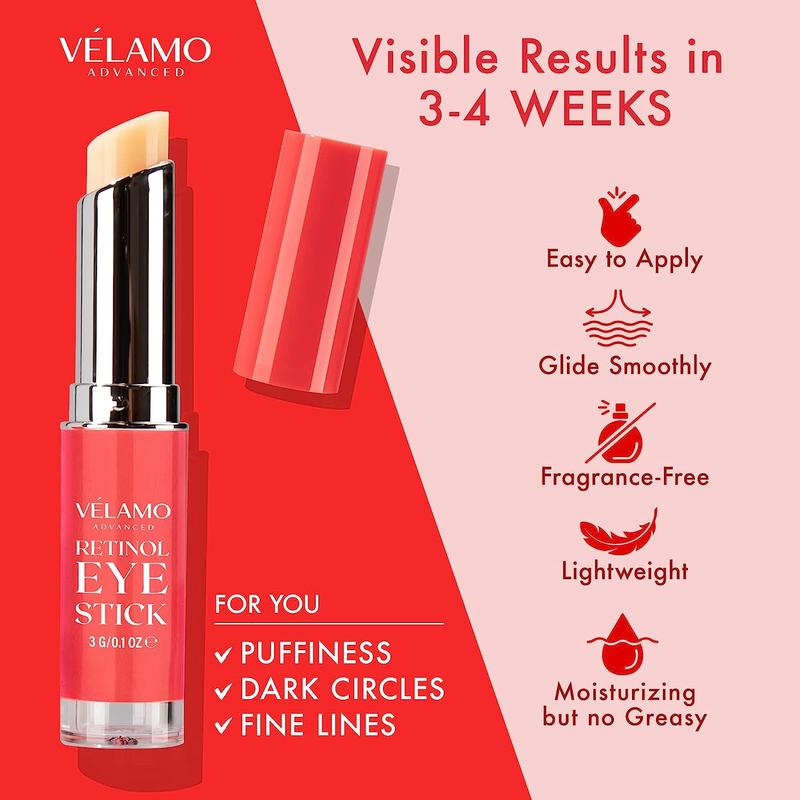 Velamo Retinol Eye Stick for Dark Circles and Puffiness Anti Aging Balm