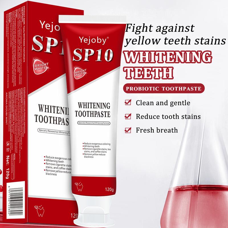 [90% People Choose] Sp10 Probiotic Toothpaste,Sp-10 Ultra Whitening Toothpaste,Probiotics Bright White Toothpaste,Sp-10 Probiotic Toothpaste,Sp10 Toothpaste,Fresh Breath,Deep Cleaning Care Toothpaste oral health niacinamide toothpaste