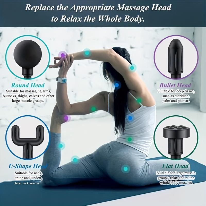 Mini Comfort Electric Fascia Massager, 1 Set Handheld Muscle Percussion Massage Machine, Durable Body Muscle Relaxation Tool, Body Massager, Birthday Gifts, Shoulder Massager for Halloween & Christmas, Fall & Winter Gift