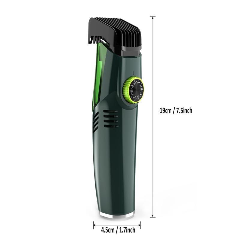 [No more beard trimmings in the sink!] Vacuum Beard Shaver for Men, Built-in Vacuum Trimmer for Mustache, Sideburns, Facial Hair, Rechargeable, IPX6 Waterproof, 2 Comb, Best gift for men!