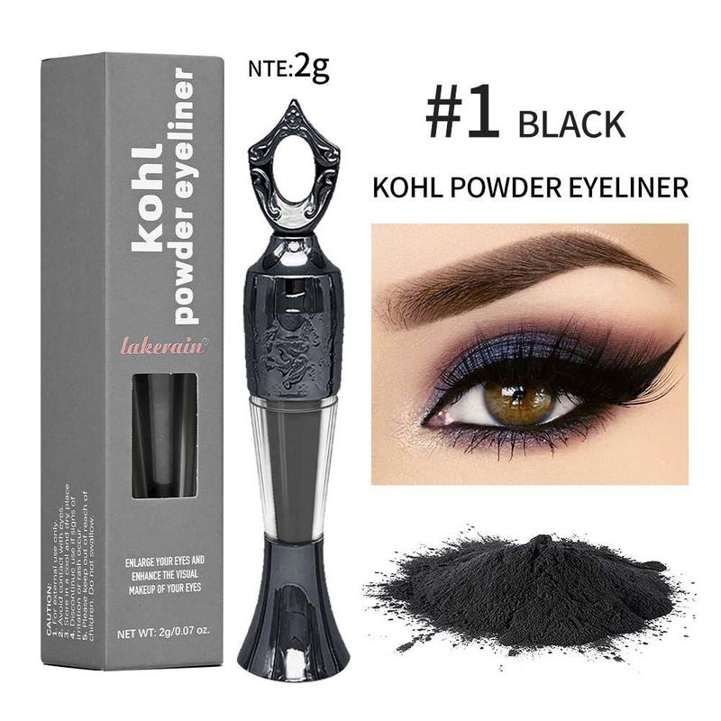 Long Lasting Eyeliner Powder Set, 2 Counts set Eyeliner with Tool, Professional Eye Makeup Tool for Women, Makeup Accessories