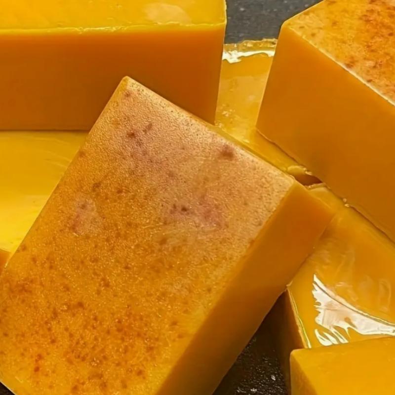 100g Lemon Turmeric KojicAcid SoapLemon Kojic Acid Soap BarTurmeric Soap BarKojic Acid SoapDark Spot Remover for Face,Deeply Cleanse Skin, Suitable for All Skin Types, with 1 Foaming Net, Handmade Soap soap skincare Moisturizing Soap Bar