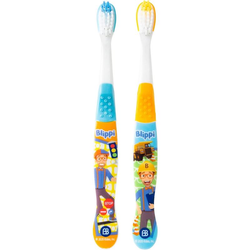 Brush Buddies Blippi Kids Toothbrushes, Manual Toothbrushes for Kids, Toothbrush for Toddlers 2-4 Years, Blippi Childrens Toothbrush, Soft Toothbrushes, 2PK