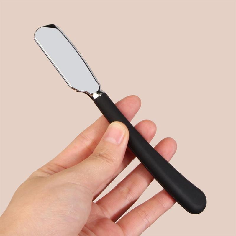 Men's Manual Razor with Silicone Handle, Zinc Alloy Spring Razor Head, Shaving Tool for Men, Hair Trimmer for Face, Beard, Mustache, Eyebrow