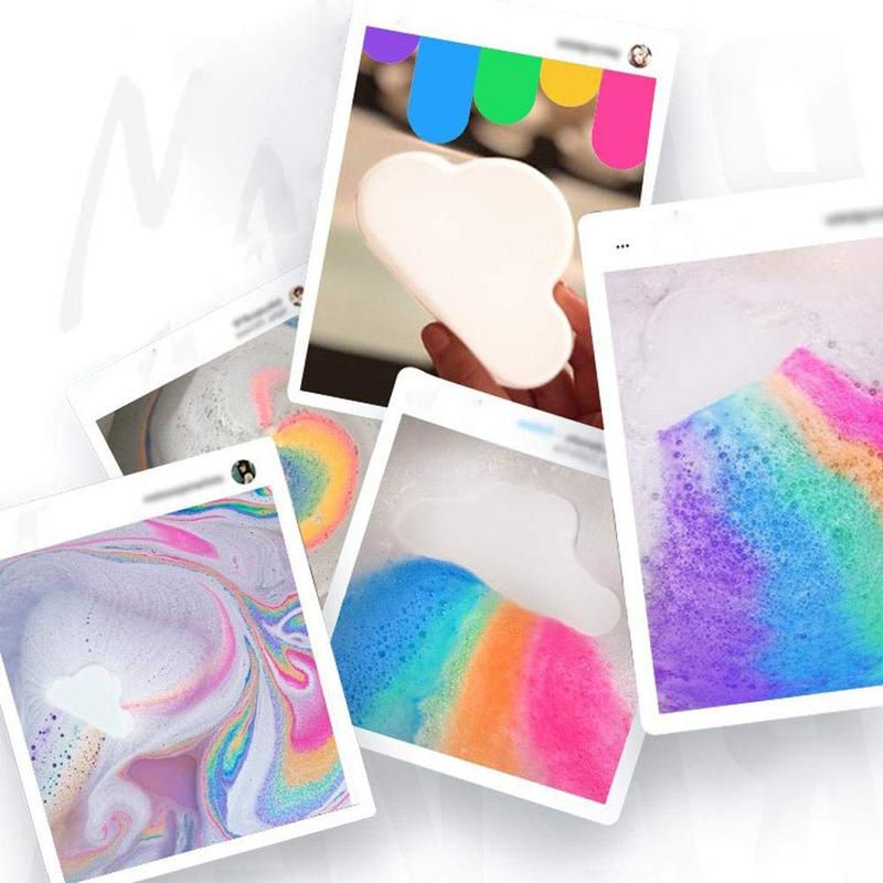 Rainbow Bath Bomb for Women Relaxing, Foaming Bath Bombs, Natural Essential Oils Nourish Shower Ball Gift Set, Colorful Bath Bubble Ball Fizzes Spa for Body Care, Christmas Gift