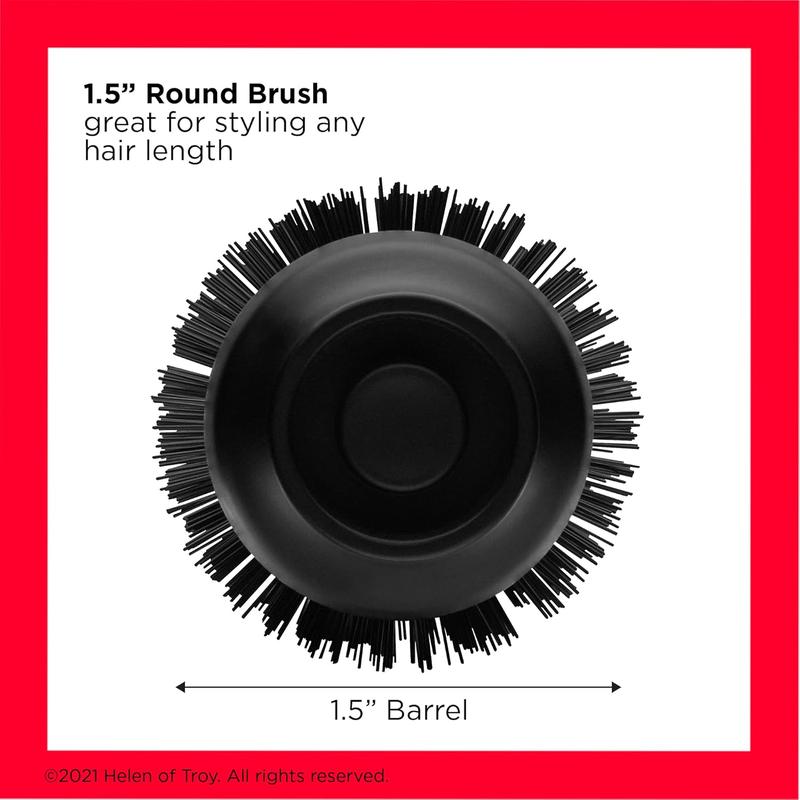 Revlon One Step Root Booster Round Brush Dryer and Hair Styler | Fight Frizz and Add Volume, (1-1 2 in)