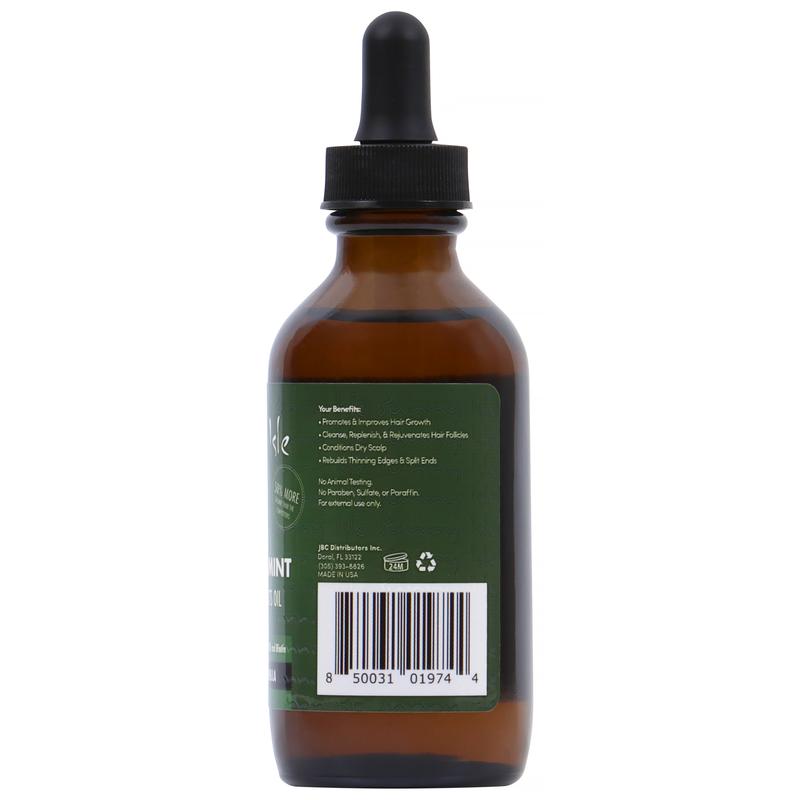 Sunny Isle Rosemary Mint Hair and Strong Roots Oil 3oz | Infused with Biotin & Jamaican Black Castor Oil | Strengthen and Nourish Hair Follicles | Dry Scalp, Split Ends