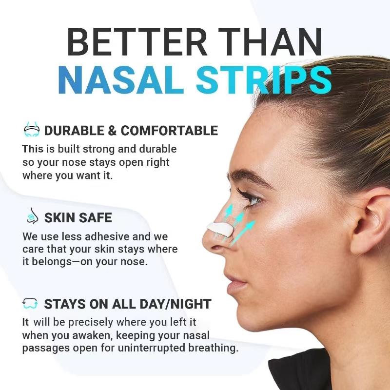 Breathing Nasal Strip Starter Kit (30 Pairs) - Boost Oxygen Intake, Reduce Snoring, Improve Sleep Quality - Sweat Resistant, Skin Safe Nasal Strips - Extra Strength Snoring Solution Extra Strength nasal strip skin safe