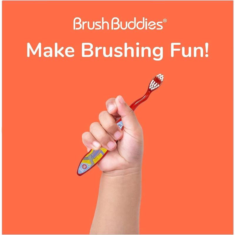 Brush Buddies Blippi Kids Toothbrushes, Manual Toothbrushes for Kids, Toothbrush for Toddlers 2-4 Years, Blippi Childrens Toothbrush, Soft Toothbrushes, 2PK