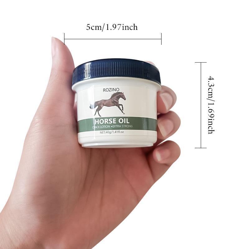 40g Horse Oil Foot Scrub, 1 Box Exfoliating Foot Cream, Moisturizing Foot Care Product for Dead Skin Removal