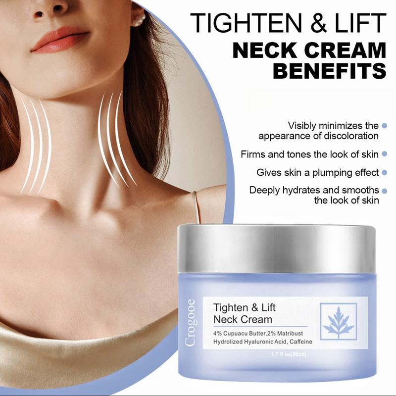 Firming Neck Cream for Crepey Skin,Firming Lifting Amino Acid Anti-Aging Moisturizing go pure Neck Cream Body Care Hydrating Skin care