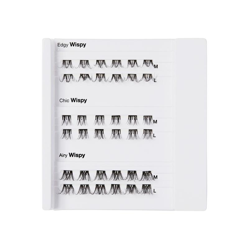 imPRESS Falsies Self Adhesive Eyelashes Holiday Gift Set, 36 Lash Clusters - Wispy