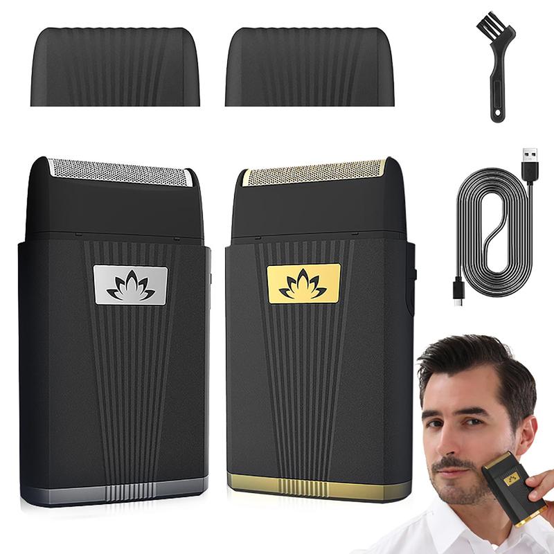 Rechargeable Electric Shaver, Electric Foil Razor, Reciprocating Beard Trimmer, Cordless Men Shaver, Gifts for Men Father Husband Boyfriend