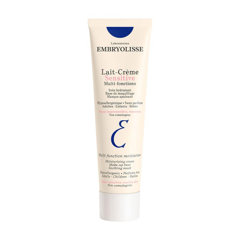 EMBRYOLISSE Lait Crème Sensitive 3.38 fl.oz. (98% Ingredients of Natural Origin) Hydrating Face Cream & Makeup Primer - Daily Face Moisturizers for Sensitive Skin, Fragrance Free Comfort Moisturizing