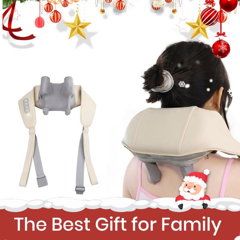 Neck Massager, Shiatsu Neck Shoulder Massager, Portable Electric Kneading Massager, Best Gifts for Mom Dad, Christmas Gifts