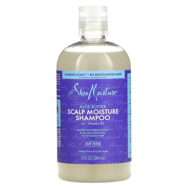 SheaMoisture Scalp Moisture Shampoo, Aloe Butter, 13 fl oz (384 ml)