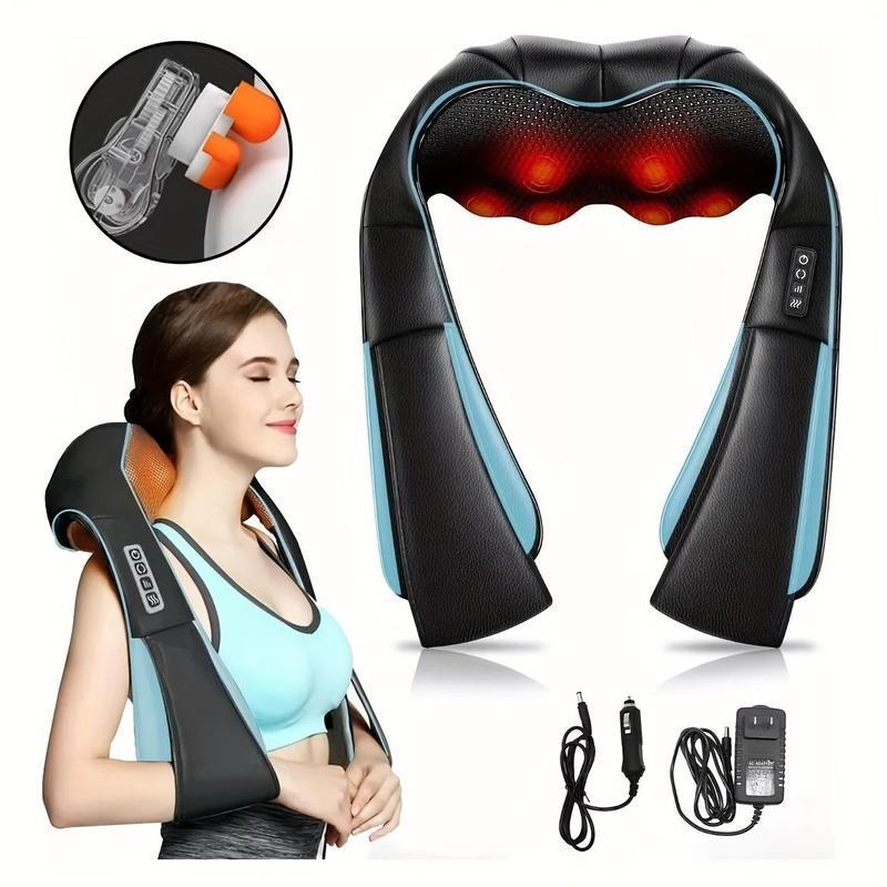 Neck & Shoulder Electric Massager, Portable Deep Tissue 3D Kneading Massage Pillow for Muscle Relax, Neck Massager, Ideal Gifts for Women & Men, Body Massager, Christmas Gift, Massagers Neck and Shoulder