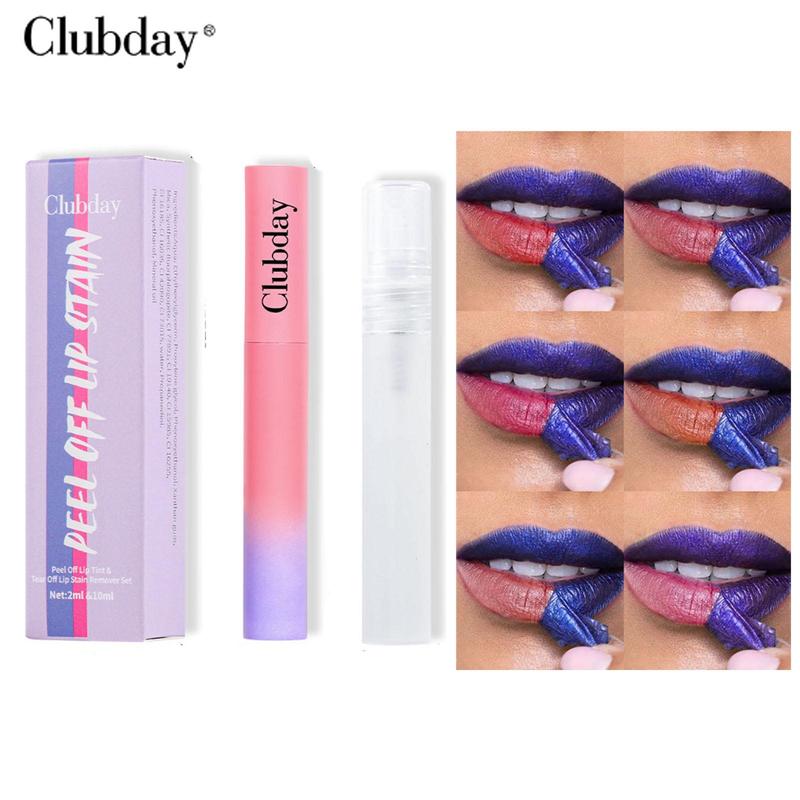 Long Lasting Peel Off Lip Gloss, 3 Boxes Matte Lip Glaze & Peel Off Spray, Moisturizing Lipstick, Suitable for All Occasions Lip Makeup