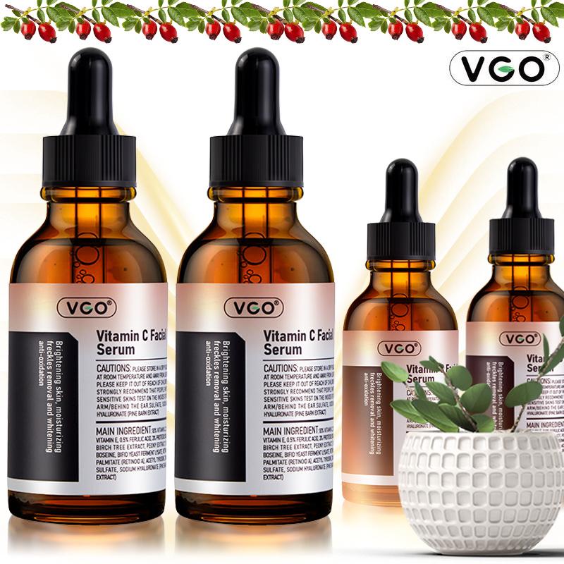 vgo-vitamin c serum Suitable for Any skin type 30ml 60ml(1.0Oz. 2.0Oz.)long-lasting hydration anti-aging hydrating Moisturizing Vitamin C Facial Serum gentle comfort Skin Repair Moisturizer Essences