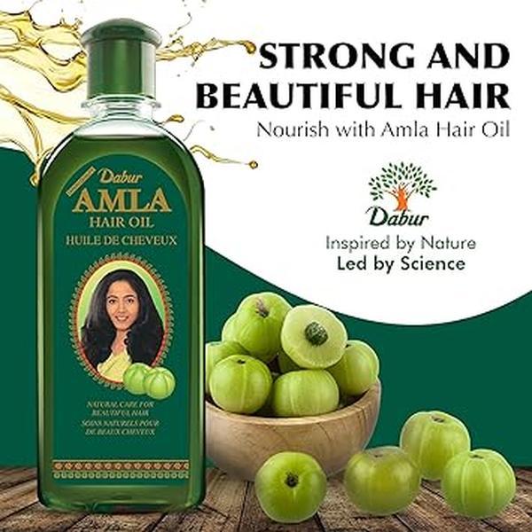 Dabur Amla Hair Oil - Amla, Amla Hair Oil, Amla Oil for Healthy Hair and Moisturized Scalp, Indian Hair Oil for Men and Women, Bio Oil for Hair, Natural Care for Beautiful Hair (300ml) Haircare