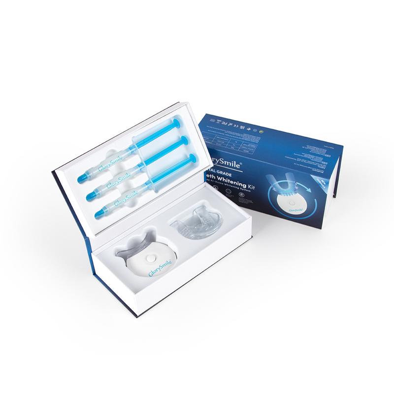 Teeth Whitening Kit with LED Light, 10 Min Non-Sensitive Fast Teeth Whitener with 3 Carbamide Peroxide Teeth Whitening Gel, Helps to Remove Stains from Coffee, Smoking, Wines, Soda, Food