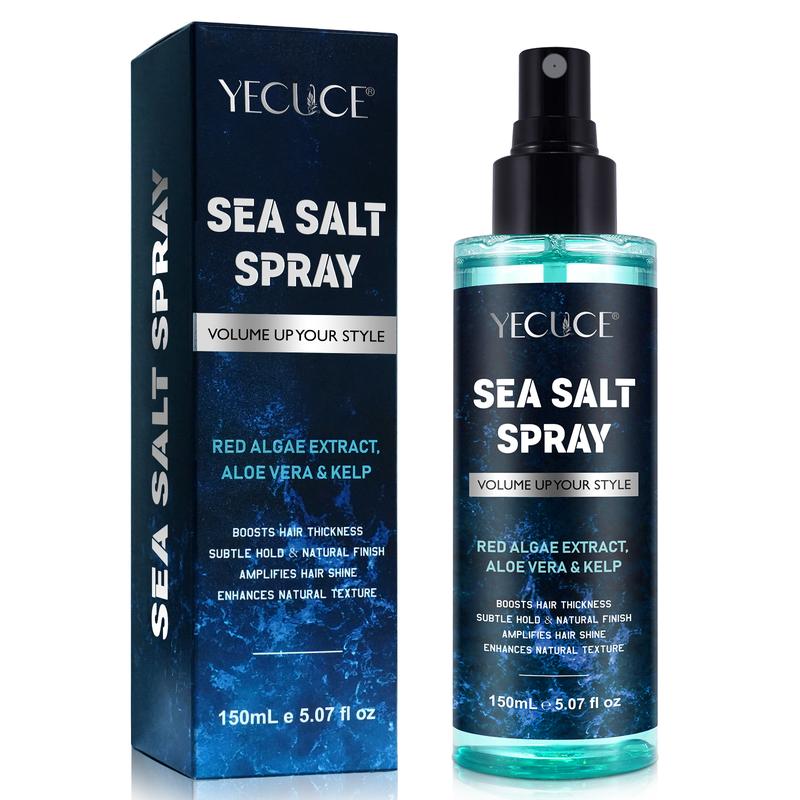 YECUCE Sea Salt Spray for Hair Men & Women, Amplifies hair shine, Add Volume and Texture Sea Salt (150mL   5.07 f l o z)