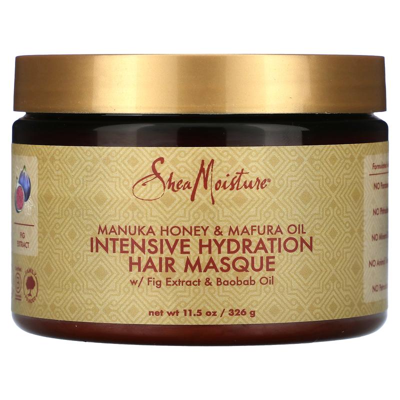 SheaMoisture Manuka Honey & Mafura Oil, Intensive Hydration Hair Masque, 11.5 oz (326 g)