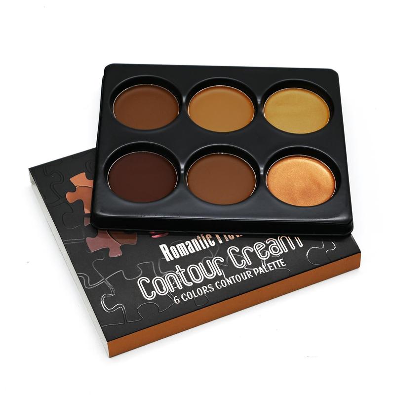 6 Color Concealer Palette, Waterproof Contour Cream, Long Lasting Highlighter Cream, Facial Makeup Product For Women & Girls