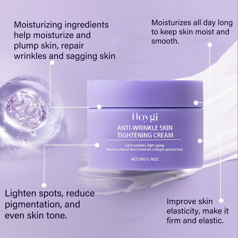 Overnight Skin Care Cream, 2 Counts Hydrating Facial Cream for Firming Skin, Nourishing Skin Care Products for Women