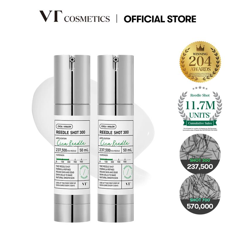 [Official VT Cosmetics] Reedle Shot 300 Duo: Strong Microneedling Booster, Exosome, Centella Asiatica