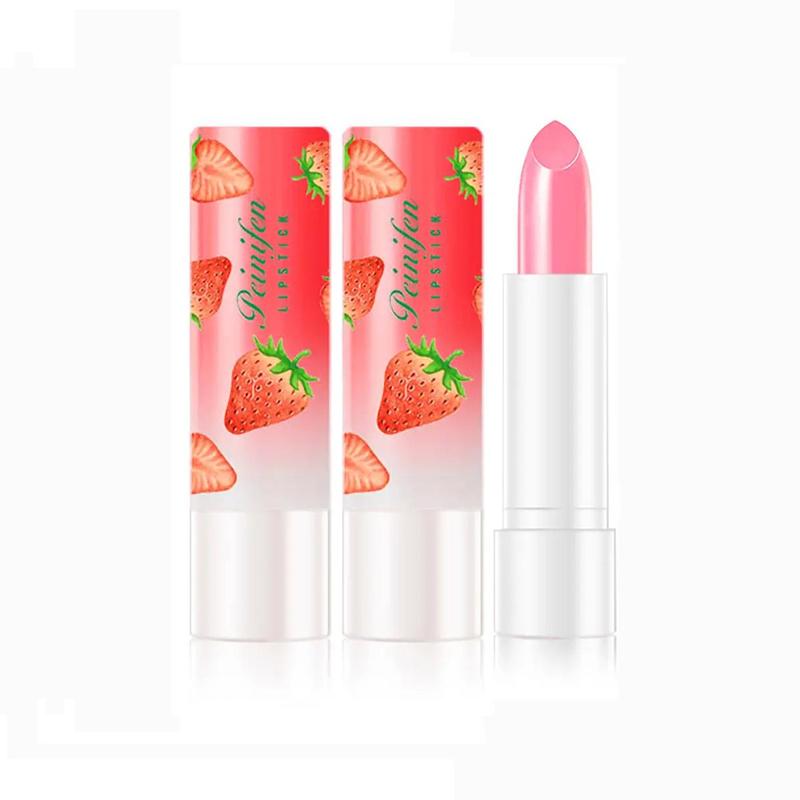 Fruit Moisturizing Lip Butter Balm, olor Changing Glossy Lipstick, Multicolor Long Lasting Lipsticks, Cosmetic Hydrating Lip Gloss, Moisturize Hydrate Lip Care