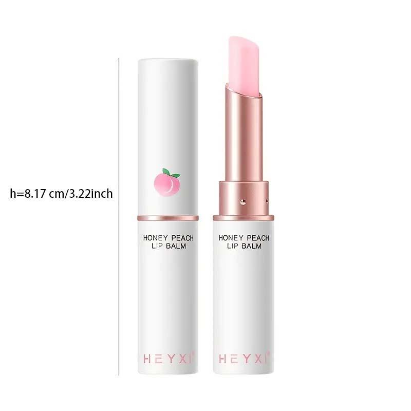 Peach Scent Lip Balm, 2pcs set Moisturizing Lipstick, Hydrating Lip Balm, Nourishing Lip Stick, Lip Makeup Product for Girls & Women