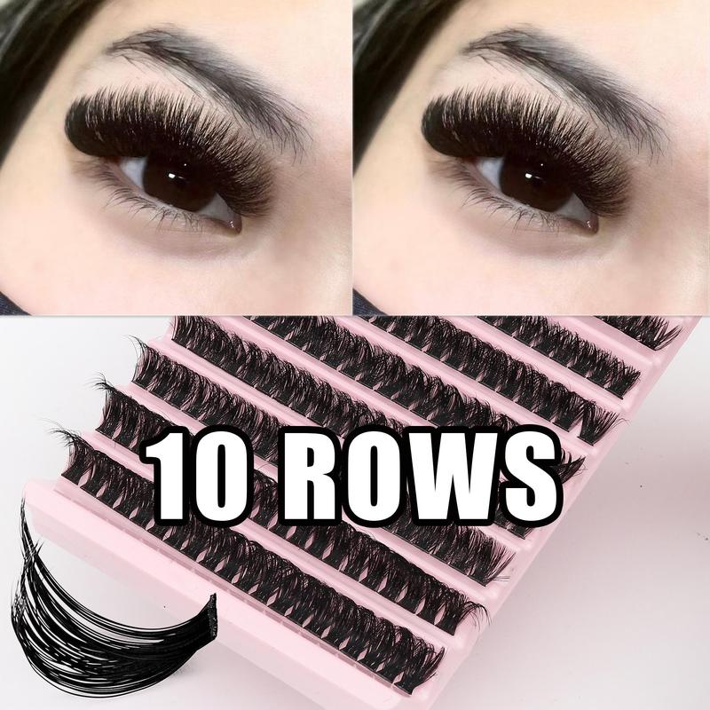 Mixed Length False Eyelashes (1 Box), Natural Look Eyelash Extensions, Self Grafting Curl Eyelashes, Eye Makeup Enhancement False Eyelashes for Women, Christmas Gift