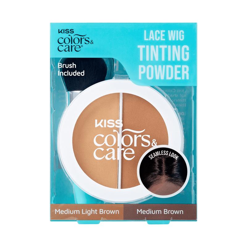 KISS Colors & Care Lace Wig Tinting Powder, 0.28 oz – Light Duo