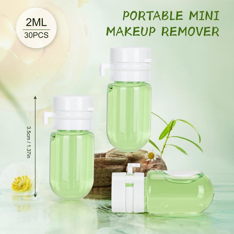 Makeup remover oil, disposable ampoule, portable eye and lip makeup remover, a must-have when going out