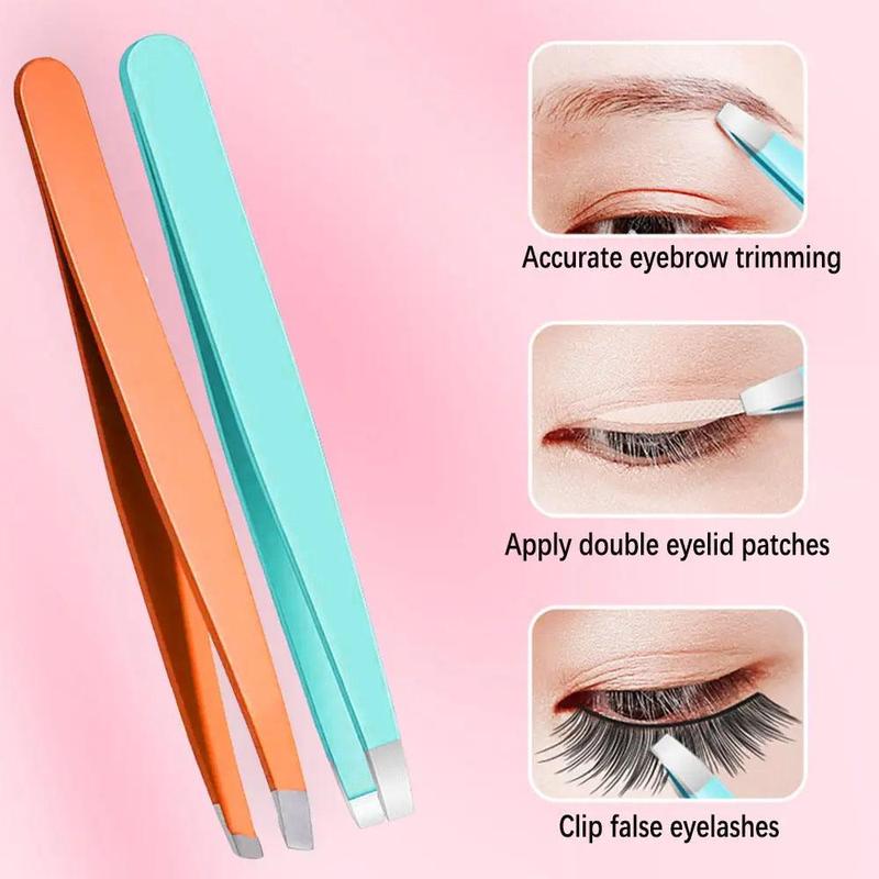 Stainless Steel Eyebrow Tweezers, Eyebrow Clip, Professional Makeup Tools for Women