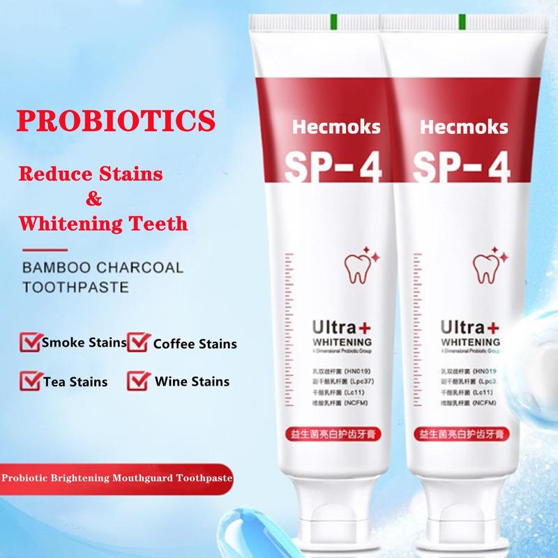 Hecmoks SP-4 Toothpaste: Manage Oral Health, Whiten Teeth, Freshen Breath. Reduces Stains & Maintains Hygiene. Effective Whitening Toothpaste