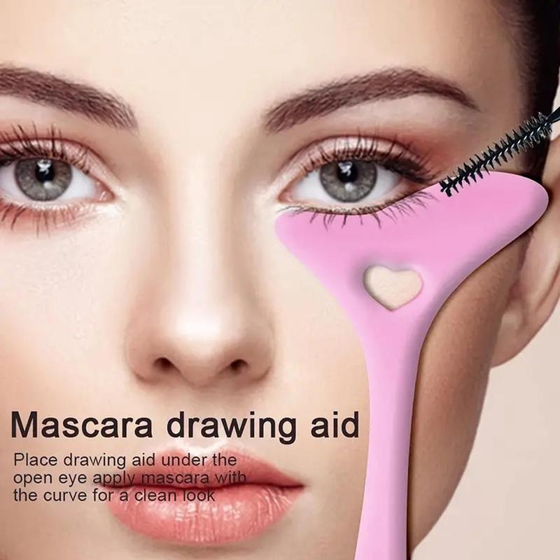 Silicone Eyeliner Aid, Eyeliner Stencil, Mascara Drawing & Lipstick Wearing Aid Accessories, Multifunctional Makeup Auxiliary Tool for Women, Cosmetic Accessories