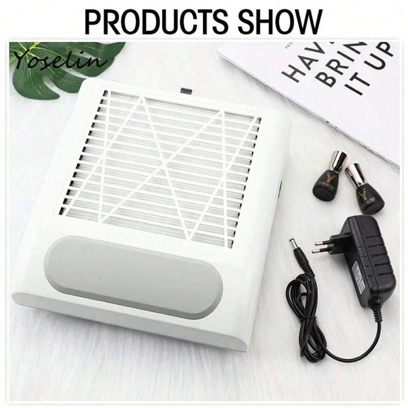 Nail Dust Collector, Summer Gifts, Portable Nail Art Dust Remover, Nail Cleaner For Home & Nail Art Salon Nail Care, Manicure Accessories, Makeup Products